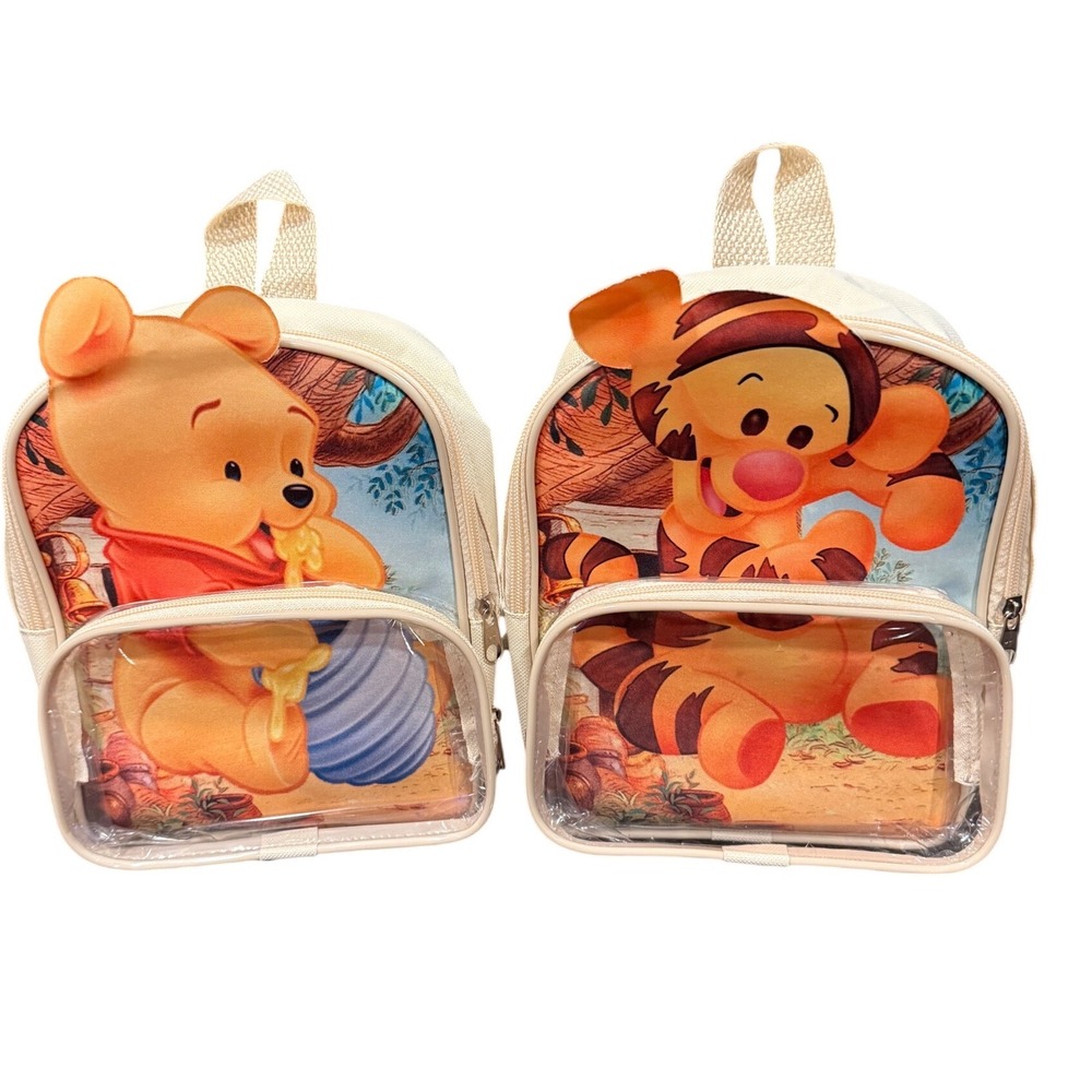 Sublime Mais Disney Winnie the Pooh Tigger Mini Backpack Set Cream Canvas 2